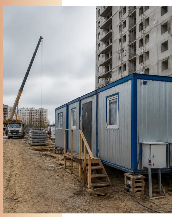 Аренда строительных вагончиков для рабочих в Лабинске